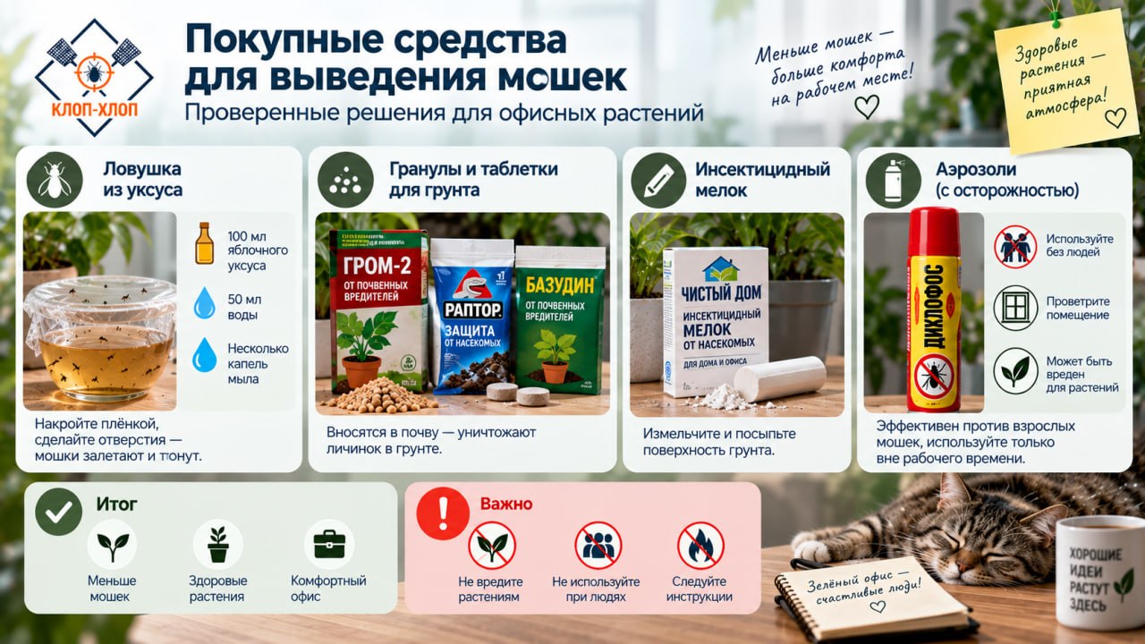 Покупные средства для выведения мошек